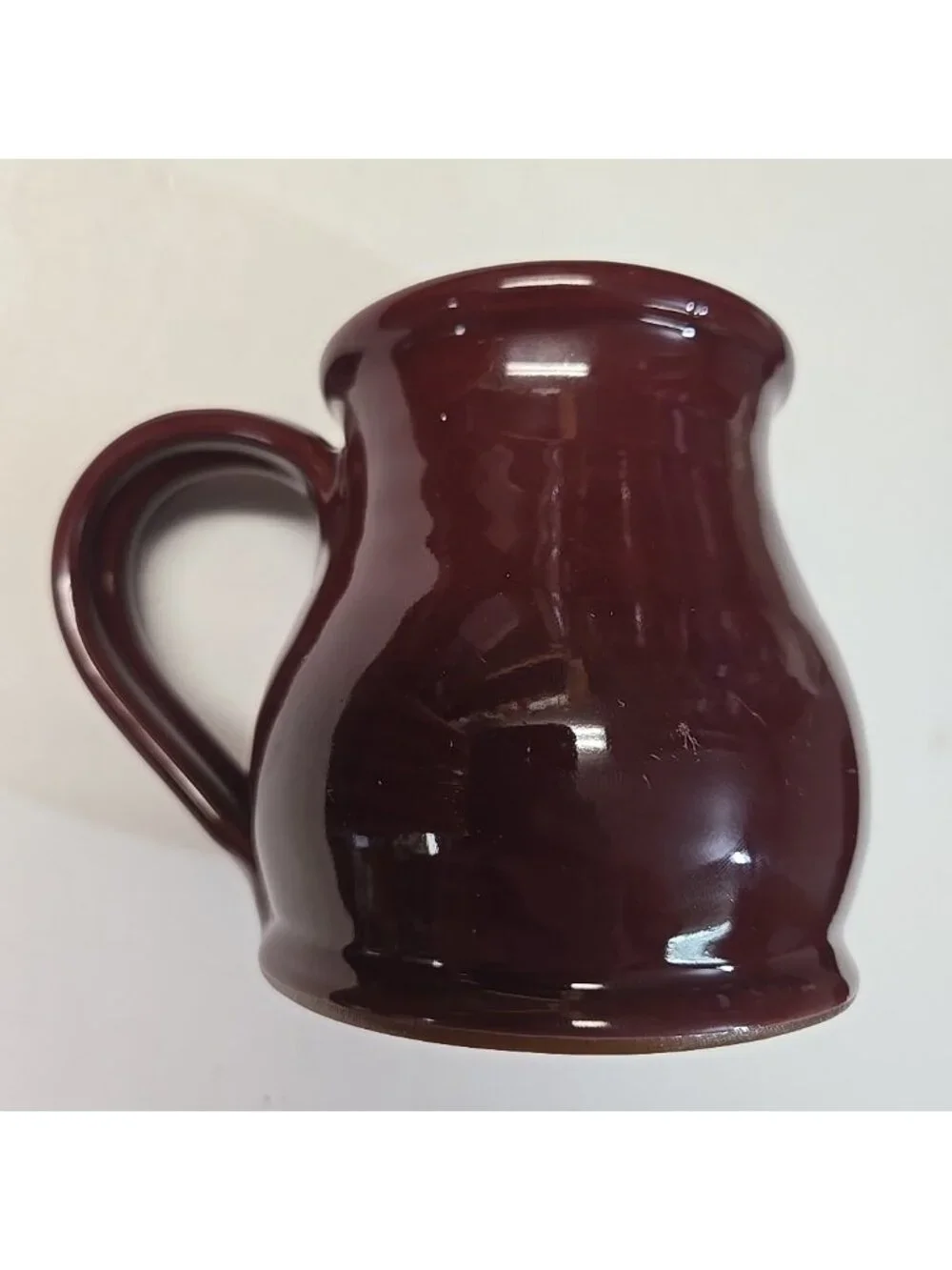 Deneen Pottery Harbor View Cafe Pepin Wisconsin Red Belly Mug Handthrown 2006